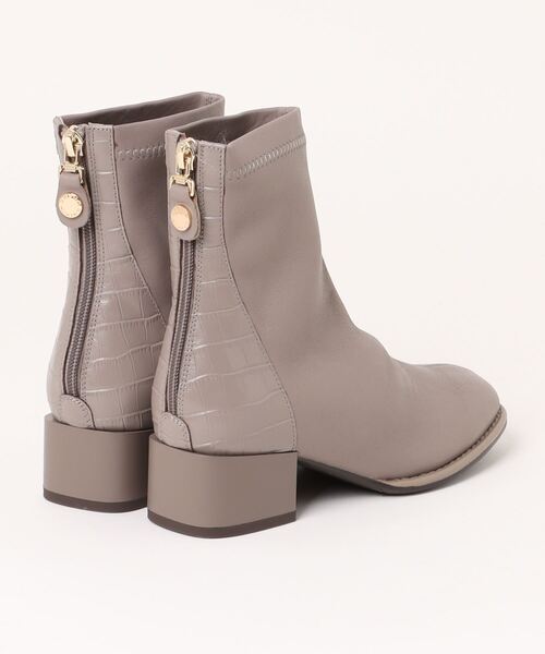 HIMIKO（ヒミコ）の「【HIMIKO】型押しコンビストレッチブーツ/641420（ブーツ・レディース・ネイビー/ボルドー/ブラック/グレー・22.5cm/23.5cm/24.5cm/25.0cm/23.0cm/24.0cm/22.0cm/25.5cm/26.0cm/26.5cm/21.5cm）」の17枚目の写真