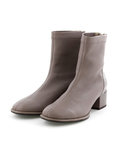 HIMIKO（ヒミコ）の「【HIMIKO】型押しコンビストレッチブーツ/641420（ブーツ・レディース・ネイビー/ボルドー/ブラック/グレー・22.5cm/23.5cm/24.5cm/25.0cm/23.0cm/24.0cm/22.0cm/25.5cm/26.0cm/26.5cm/21.5cm）」の16枚目の写真