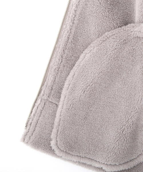 PROPORTION BODY DRESSING（プロポーションボディドレッシング）の「フェイクムートンコート / 1214252901（ステンカラーコート・レディース・グレー/ベージュ・MEDIUM/SMALL）」の16枚目の写真