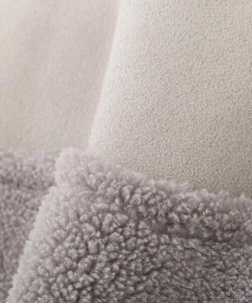 PROPORTION BODY DRESSING（プロポーションボディドレッシング）の「フェイクムートンコート / 1214252901（ステンカラーコート・レディース・グレー/ベージュ・MEDIUM/SMALL）」の17枚目の写真