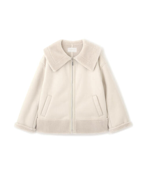 PROPORTION BODY DRESSING（プロポーションボディドレッシング）の「フェイクムートンコート / 1214252901（ステンカラーコート・レディース・グレー/ベージュ・MEDIUM/SMALL）」の18枚目の写真