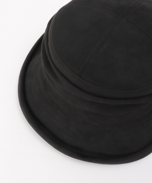 ikka（イッカ）の「エコスエードキャスケット（キャスケット・レディース・ブラック/ブラウン・FREE）」の9枚目の写真