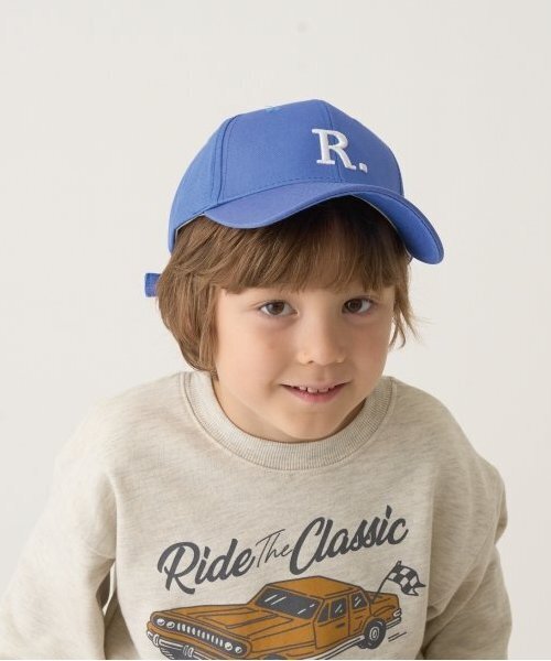 b・ROOM（ビールーム）の「アソートアルファベットキャップ（キャップ・キッズ・ブルー/ブラック/アイボリー/ライトグリーン/マスタード・54cm）」の5枚目の写真