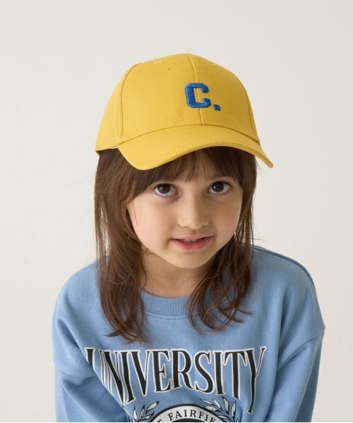 b・ROOM（ビールーム）の「アソートアルファベットキャップ（キャップ・キッズ・ブルー/ブラック/アイボリー/ライトグリーン/マスタード・54cm）」の2枚目の写真