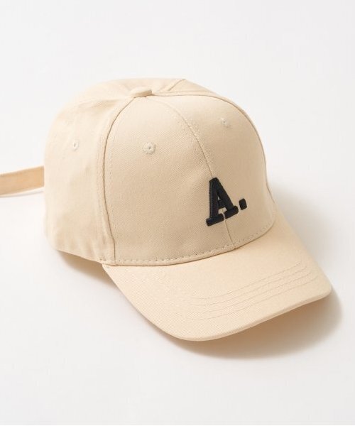 b・ROOM（ビールーム）の「アソートアルファベットキャップ（キャップ・キッズ・ブルー/ブラック/アイボリー/ライトグリーン/マスタード・54cm）」の7枚目の写真