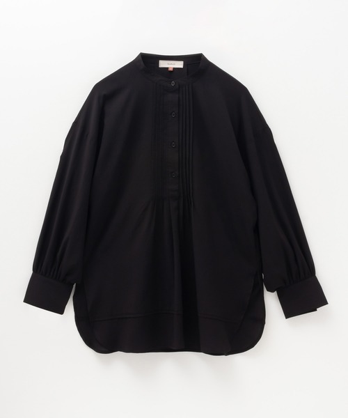 HusHusH(ハッシュアッシュ)の「HusHusH ヴィンテージサテン ピンタックチュニックシャツ(シャツ/ブラウス・レディース・グレイッシュベージュ/ブラック/サックスブルー系・M/L)」の14枚目の写真