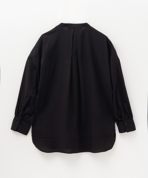HusHusH(ハッシュアッシュ)の「HusHusH ヴィンテージサテン ピンタックチュニックシャツ(シャツ/ブラウス・レディース・グレイッシュベージュ/ブラック/サックスブルー系・M/L)」の15枚目の写真