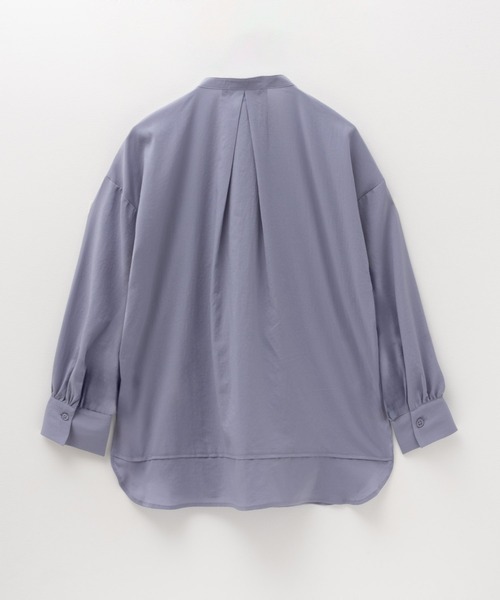 HusHusH(ハッシュアッシュ)の「HusHusH ヴィンテージサテン ピンタックチュニックシャツ(シャツ/ブラウス・レディース・グレイッシュベージュ/ブラック/サックスブルー系・M/L)」の19枚目の写真