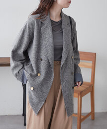 NUNIFE（ユニフィー）の「【UNISEX】ツイードWジャケット（テーラードジャケット）」