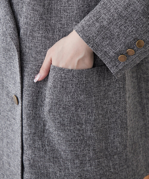 NUNIFE（ユニフィー）の「【UNISEX】ツイードWジャケット（テーラード