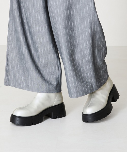 おフー様購入専用 セール】ソフトレザー厚底ショートブーツ 41416（ブーツ）｜ORiental