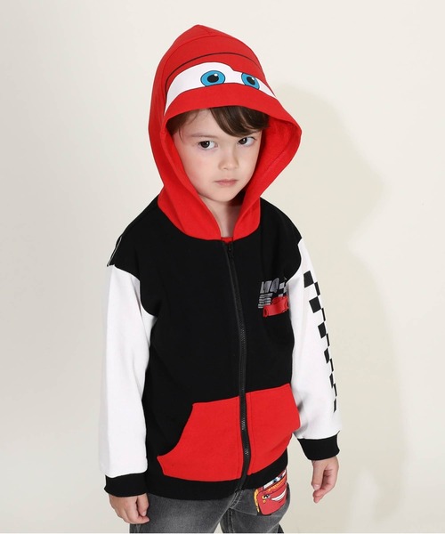 セール】ディズニー カーズ なりきるフードZIP パーカー 9814K