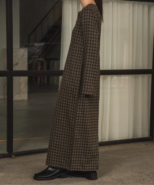 I_am（アイアム）の「v neck block pencil ops / vネック