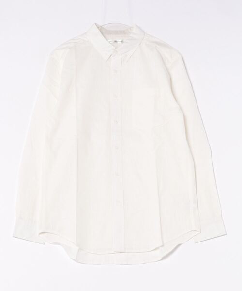 STYLEBLOCK(スタイルブロック)の「シャンブレー長袖BDシャツ(シャツ/ブラウス・メンズ・ブラック/ベージュ/ネイビー/ホワイト・M/LL/L)」の6枚目の写真