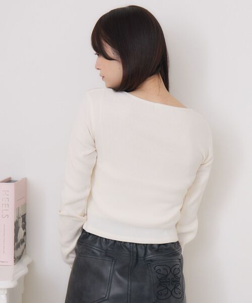 ems excite（エムズエキサイト）の「ロングスリーブWZIPCT（Tシャツ/カットソー・レディース・ブラック/グリーン/ナチュラル・FREE）」の12枚目の写真