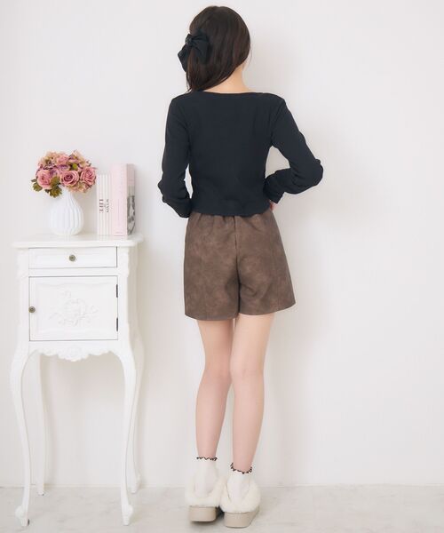 ems excite（エムズエキサイト）の「ロングスリーブWZIPCT（Tシャツ/カットソー・レディース・ブラック/グリーン/ナチュラル・FREE）」の16枚目の写真