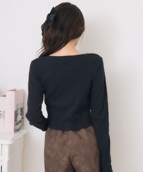 ems excite（エムズエキサイト）の「ロングスリーブWZIPCT（Tシャツ/カットソー・レディース・ブラック/グリーン/ナチュラル・FREE）」の20枚目の写真