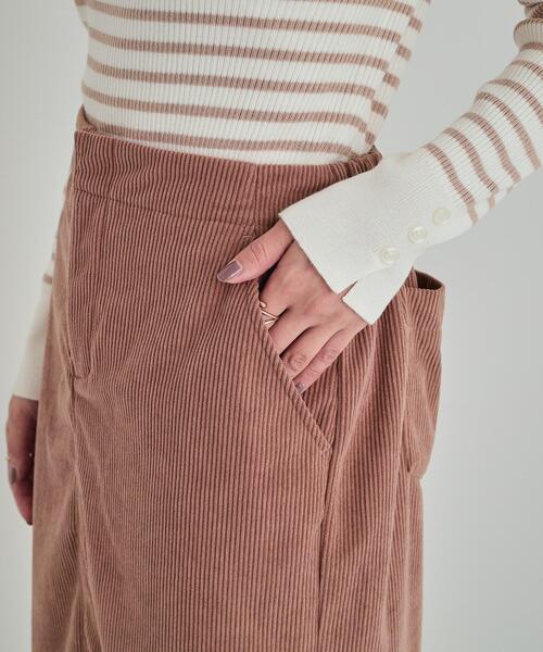 SHOO・LA・RUE（シューラルー）の「◆【洗える】あったかコーデュロイナロースカート（スカート・レディース・ピンク系/ベージュ/チャコールグレー・04/03/02/01）」の20枚目の写真