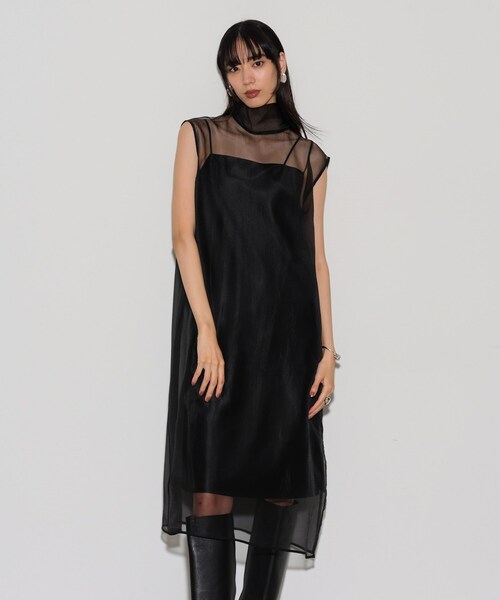 【セール】オーガンジーリボンワンピース（ワンピース）｜GALLEST（ギャレスト）