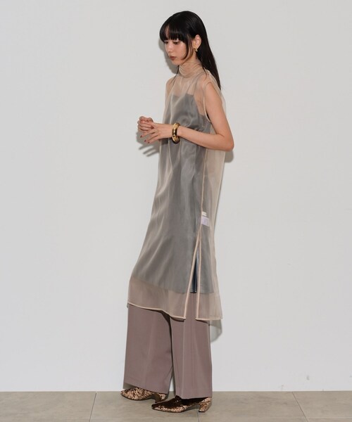 【セール】オーガンジーリボンワンピース（ワンピース）｜GALLEST（ギャレスト）