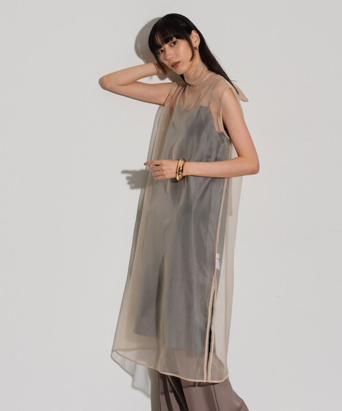 【セール】オーガンジーリボンワンピース（ワンピース）｜GALLEST（ギャレスト）