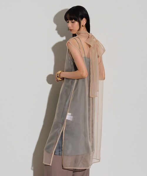 【セール】オーガンジーリボンワンピース（ワンピース）｜GALLEST（ギャレスト）