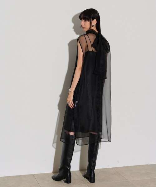 【セール】オーガンジーリボンワンピース（ワンピース）｜GALLEST（ギャレスト）