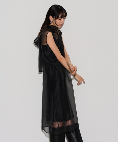 【セール】オーガンジーリボンワンピース（ワンピース）｜GALLEST（ギャレスト）