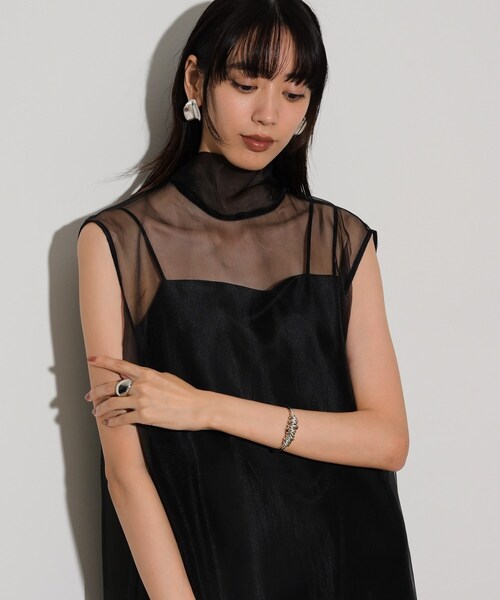 【セール】オーガンジーリボンワンピース（ワンピース）｜GALLEST（ギャレスト）