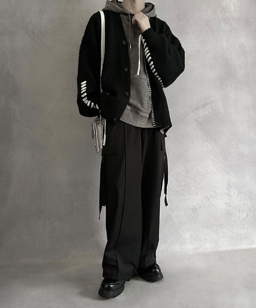 SERACE】Hand stitch loose shaggy cardigan / ハンドステッチルーズ