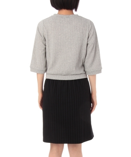 SHOO・LA・RUE(シューラルー)の「腰巻風ワンピース(ワンピース・レディース・ブルー/ホワイト/グレー・03/02)」の5枚目の写真