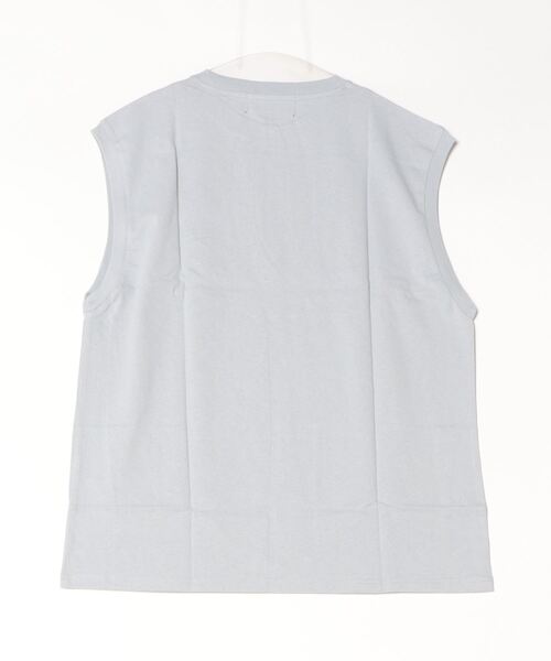 KANGOL(カンゴール)の「【KANGOL】ワンポイント刺繍タンクトップ(Tシャツ/カットソー・メンズ・グレー/グリーン/ブラック/ホワイト・LARGE/MEDIUM)」の7枚目の写真
