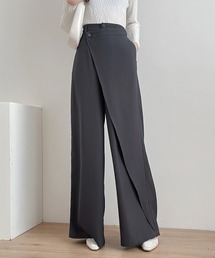 ABITOKYO | アシメラッフルワイドシルエットパンツ(スラックス)