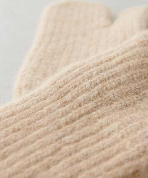 DISCOAT（ディスコート）の「ニット三つ指ミトン（手袋・レディース・ネイビー/ベージュ・FREE）」の16枚目の写真