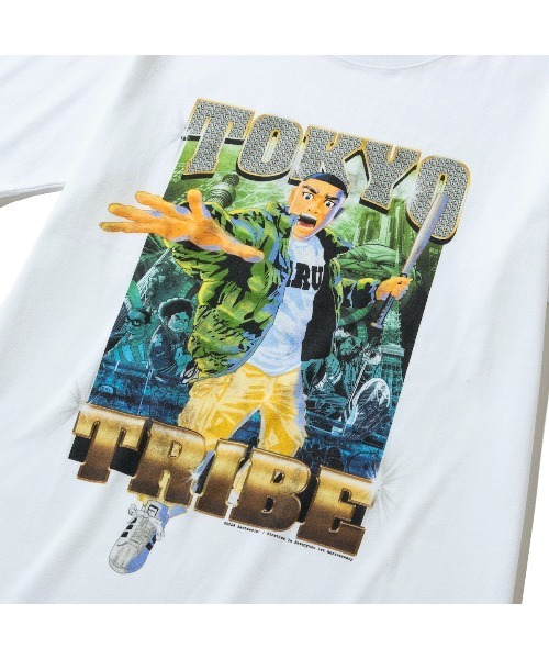 Kinetics(キネティクス)の「"Kinetics × TOKYO TRIBE" SANTA INOUE TOKYO TEE(キネティクス × トーキョートライブ 井上三太 トーキョー ティー)(Tシャツ/カットソー・メンズ・ブラック/ホワイト・MEDIUM/LARGE/X-LARGE/XX-LARGE)」の6枚目の写真