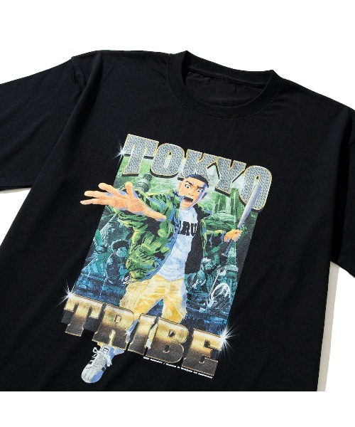 Kinetics(キネティクス)の「"Kinetics × TOKYO TRIBE" SANTA INOUE TOKYO TEE(キネティクス × トーキョートライブ 井上三太 トーキョー ティー)(Tシャツ/カットソー・メンズ・ブラック/ホワイト・MEDIUM/LARGE/X-LARGE/XX-LARGE)」の10枚目の写真