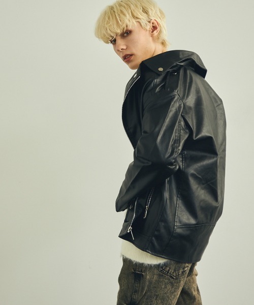 【セール】合成皮革ダブルライダースジャケット（ライダースジャケット）｜Shoowtime（ショウタイム）