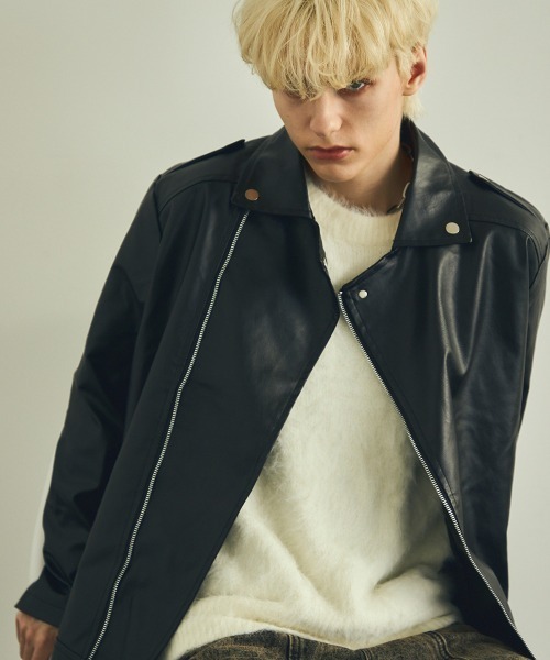【セール】合成皮革ダブルライダースジャケット（ライダースジャケット）｜Shoowtime（ショウタイム）
