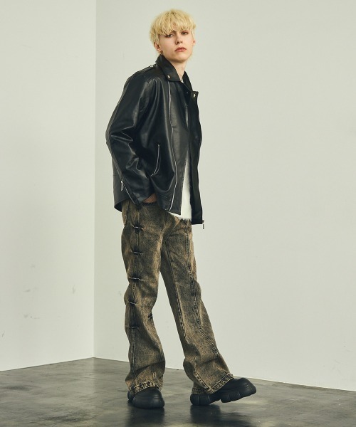 【セール】合成皮革ダブルライダースジャケット（ライダースジャケット）｜Shoowtime（ショウタイム）