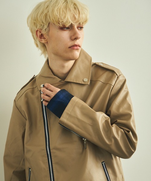 【セール】合成皮革ダブルライダースジャケット（ライダースジャケット）｜Shoowtime（ショウタイム）