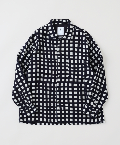 EDIFICE(エディフィス)の「tatamass INDIGO Random Cheack SH(シャツ/ブラウス・メンズ・ホワイト系その他/ダークブルー・LARGE/MEDIUM)」の2枚目の写真