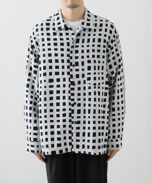 EDIFICE(エディフィス)の「tatamass INDIGO Random Cheack SH(シャツ/ブラウス・メンズ・ホワイト系その他/ダークブルー・LARGE/MEDIUM)」の10枚目の写真