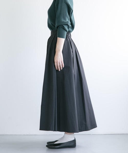 FORK&SPOON（フォークアンドスプーン）の「FORK&SPOON　シャンブレータックスカート（スカート・レディース・グリーン系その他/ブラック・1/2）」の21枚目の写真
