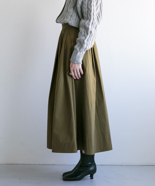 FORK&SPOON（フォークアンドスプーン）の「FORK&SPOON　シャンブレータックスカート（スカート・レディース・グリーン系その他/ブラック・1/2）」の18枚目の写真