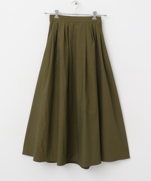 FORK&SPOON（フォークアンドスプーン）の「FORK&SPOON　シャンブレータックスカート（スカート・レディース・グリーン系その他/ブラック・1/2）」の9枚目の写真