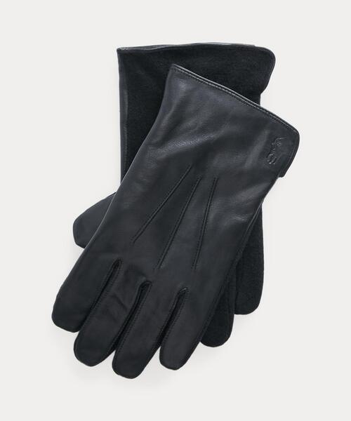Ralph Lauren 手袋 (シープスキン タッチ スクリーン グローブ) シープスキン タッチ スクリーン グローブ（手袋）｜POLO RALPH LAUREN