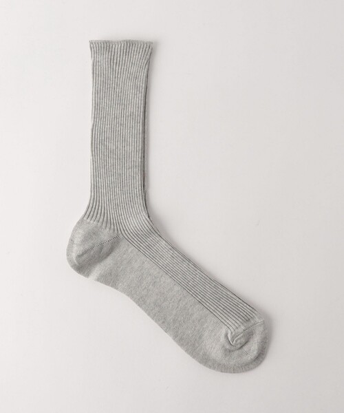 Steven Alan（スティーブンアラン）の「＜THE HINOKI＞ RIB SOCKS/ソックス（ソックス/靴下・メンズ・ブラック/ライトグレー・FREE）」の2枚目の写真