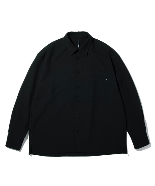 Kinetics（キネティクス）の「PRECEPT SQUARE W POCKET SHIR（プリセプト 撥水ストレッチ スクエアポケットシャツ）（シャツ/ブラウス・メンズ・ブラック/グレー・LARGE/MEDIUM）」の2枚目の写真