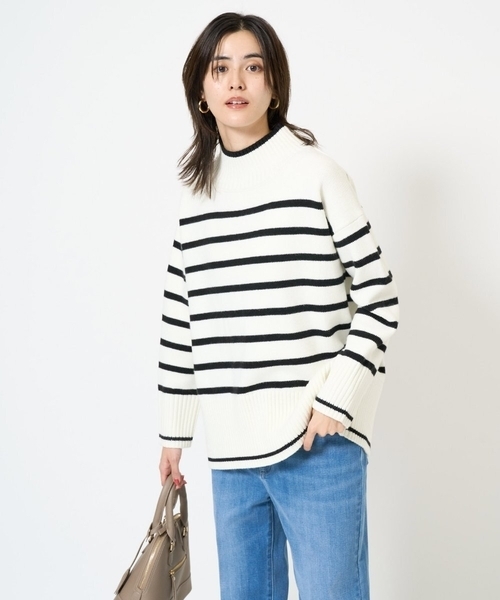 a.v.v（アーヴェヴェ）の「【洗える】バックスリットニット（ニット/セーター・レディース・ホワイト/レッド/ネイビー/チャコールグレー/クリーム/ブルー/アイボリー・38/42/36/40/34）」の15枚目の写真