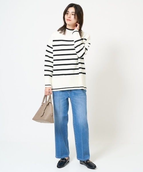 a.v.v（アーヴェヴェ）の「【洗える】バックスリットニット（ニット/セーター・レディース・ホワイト/レッド/ネイビー/チャコールグレー/クリーム/ブルー/アイボリー・38/42/36/40/34）」の17枚目の写真